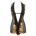Babydoll & String Schwarz-Gold V-10029 von Axami