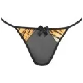 Babydoll & String Schwarz-Gold V-10029 von Axami