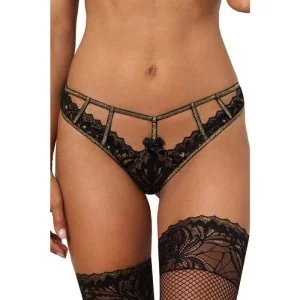 String schwarz-gold V-10108 von Axami kaufen | Fesselliebe