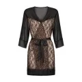 Allunes Peignoir Schwarz-Leo Size Plus von Obsessive