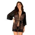 Allunes Peignoir Schwarz-Leo von Obsessive