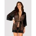 Allunes Peignoir Schwarz-Leo von Obsessive