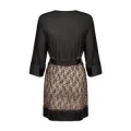 Allunes Peignoir Schwarz-Leo von Obsessive