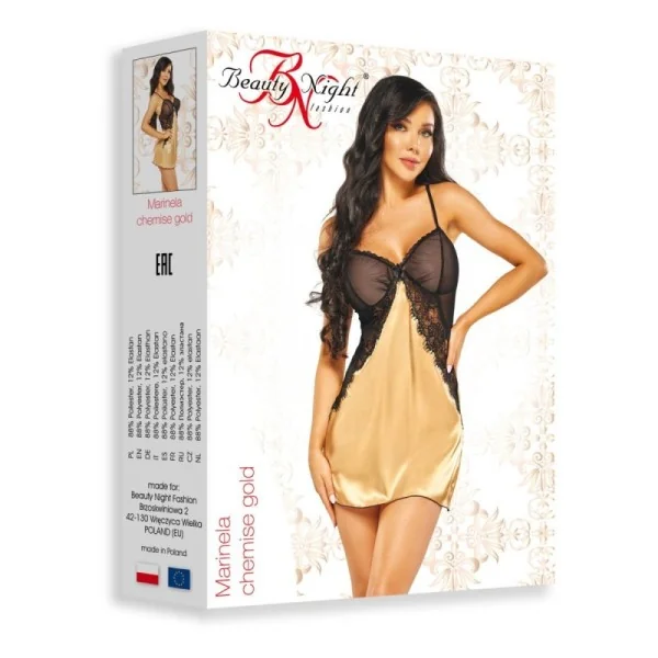 Marinela Chemise & Tanga gold von Beauty Night Fashion kaufen | Fesselliebe