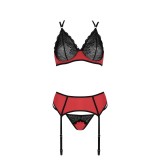 Magnolia 3er Set Rot-Schwarz von Casmir | Fesselliebe.de