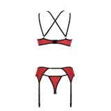Magnolia 3er Set Rot-Schwarz von Casmir | Fesselliebe.de