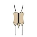 Daisy Korsett & Tanga Schwarz-Beige von Casmir