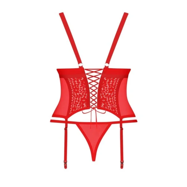 Blossmina Korsett & Tanga rot von Obsessive kaufen | Fesselliebe