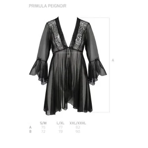 Eco Primula Peignoir Schwarz von Passion Eco Collection