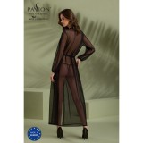 Eco Zinnia Peignoir Schwarz von Passion Eco Collection | Fesselliebe.de
