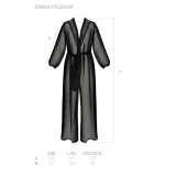 Eco Zinnia Peignoir Schwarz von Passion Eco Collection | Fesselliebe.de