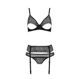 Eco Zinnia 3er Set Schwarz von Passion Eco Collection | Fesselliebe.de