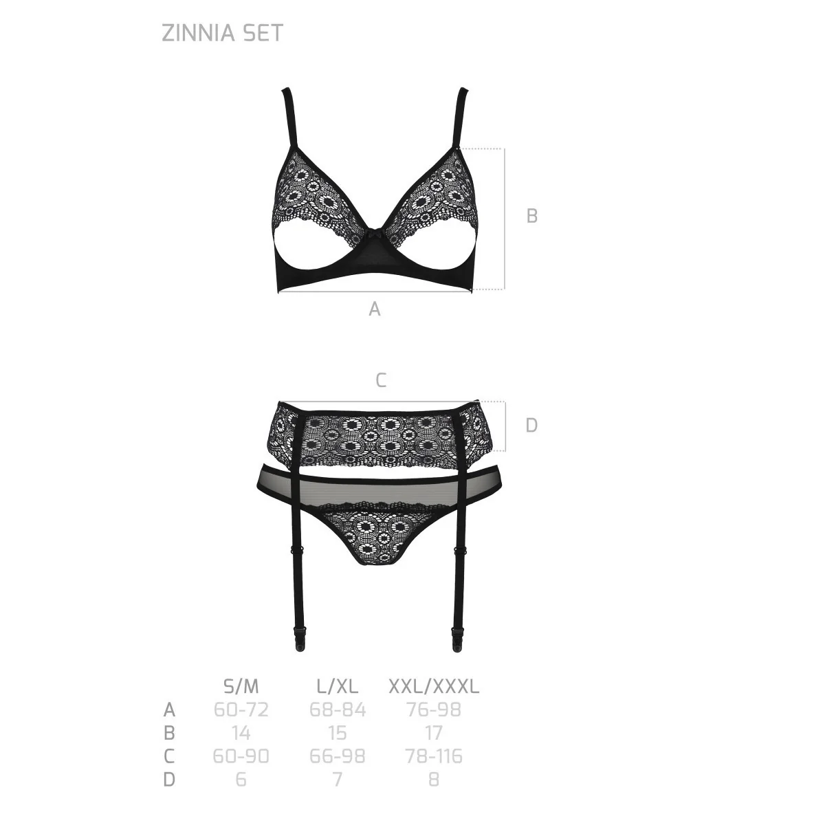 Eco Zinnia 3er Set schwarz von Passion Eco Collection kaufen | Fesselliebe
