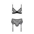 Eco Primula 3er Set mit offenem BH Schwarz von Passion Eco Collection