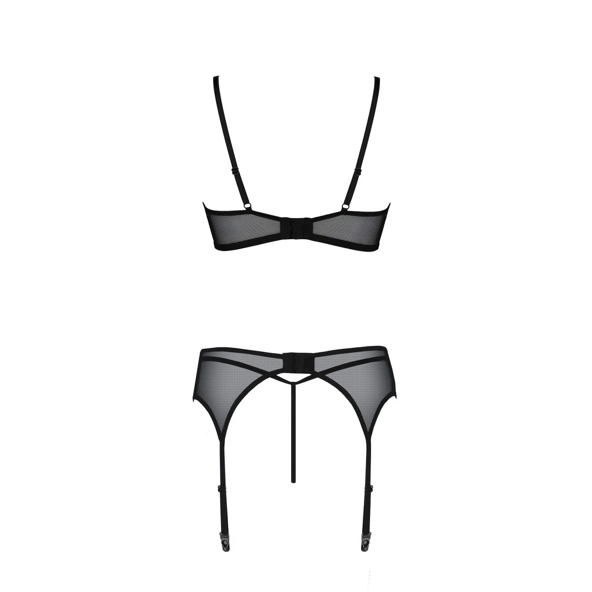 Eco Primula 3er Set mit offenem BH schwarz von Passion Eco Collection kaufen | Fesselliebe