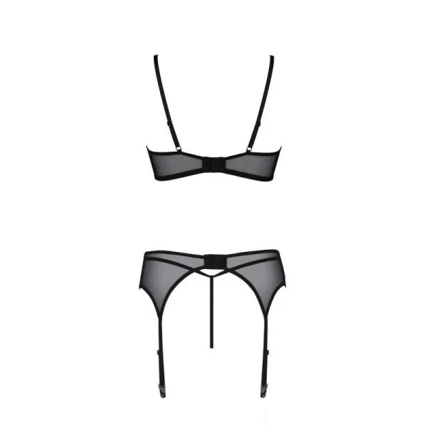 Eco Primula 3er Set mit offenem BH schwarz von Passion Eco Collection kaufen | Fesselliebe