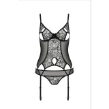 Eco Primula Korsett Schwarz von Passion Eco Collection | Fesselliebe.de