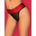 Tienesy Tanga Schwarz-Rot von Obsessive