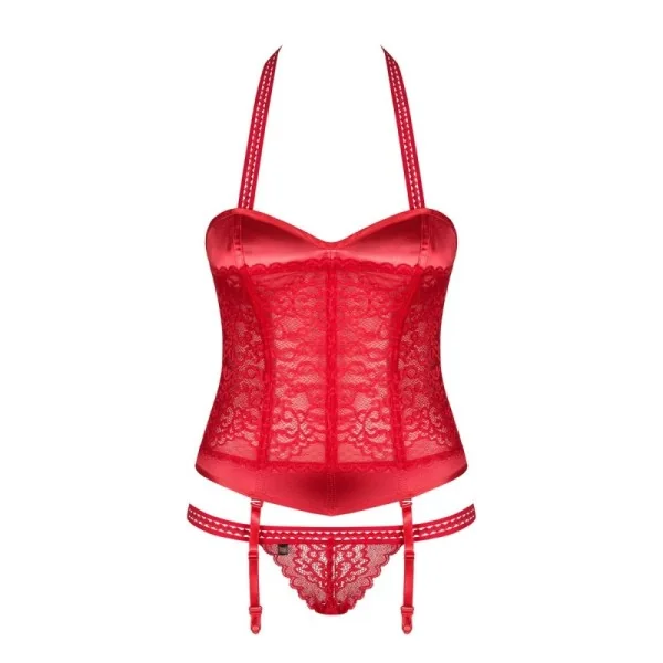 Flameria Korsett & Tanga rot von Obsessive kaufen | Fesselliebe