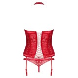 Flameria Korsett & Tanga Rot von Obsessive | Fesselliebe.de