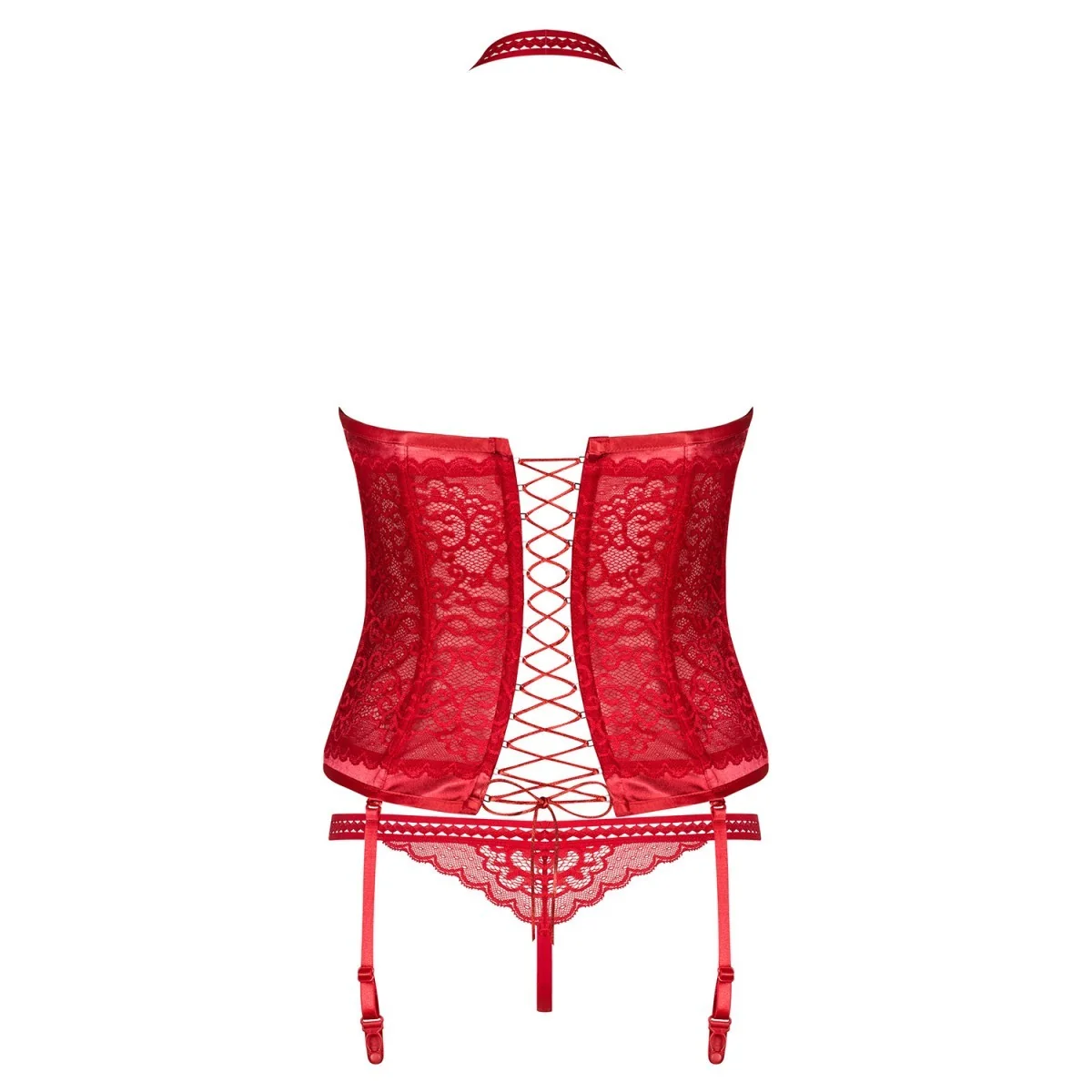 Flameria Korsett & Tanga rot von Obsessive kaufen | Fesselliebe