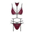 Sugestina 3er Set Rot von Obsessive