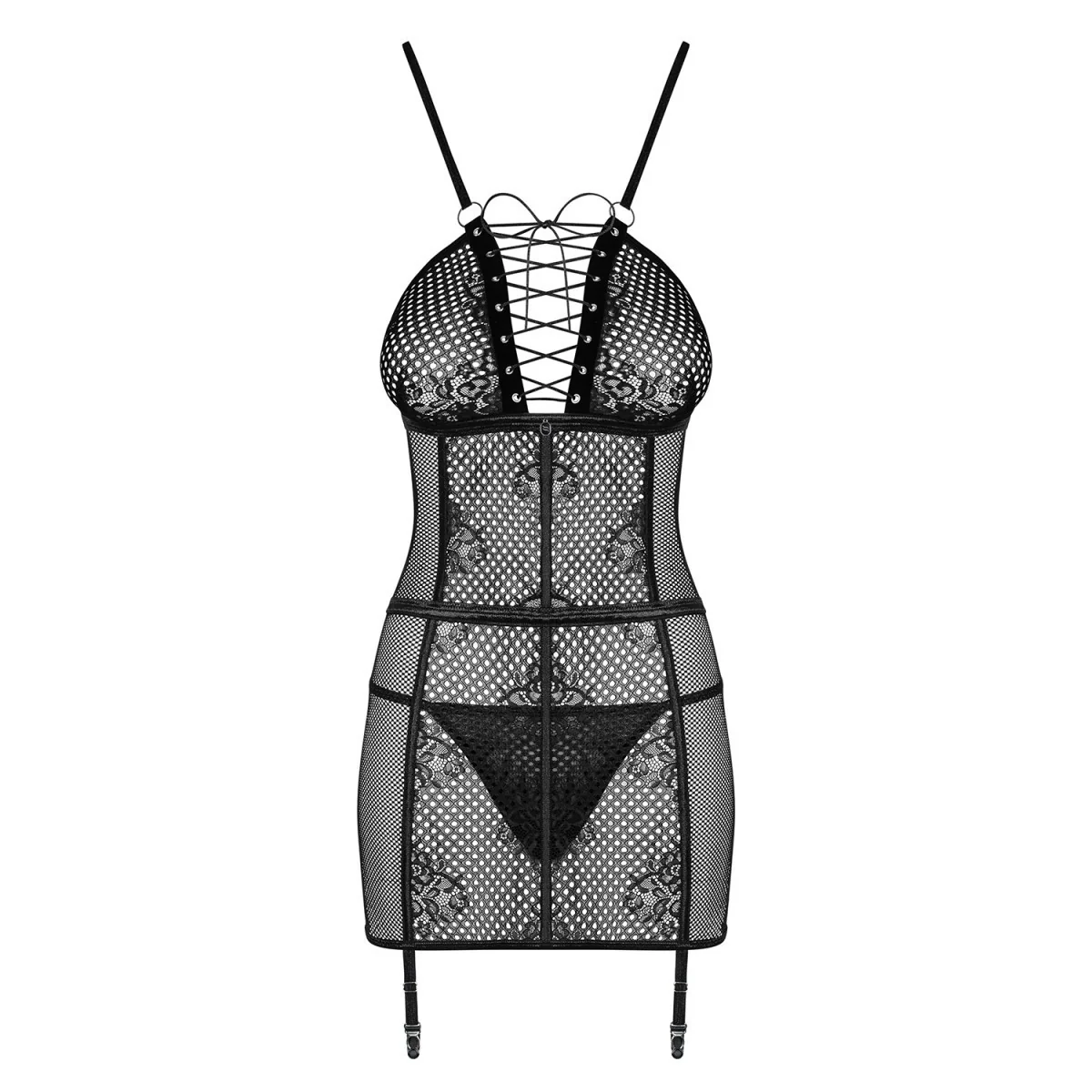 Basitta Chemise & Tanga schwarz von Obsessive kaufen | Fesselliebe