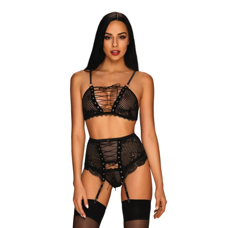 Basitta 3er Set schwarz von Obsessive kaufen | Fesselliebe