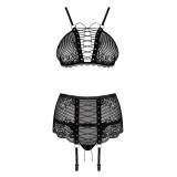 Basitta 3er Set Schwarz von Obsessive | Fesselliebe.de