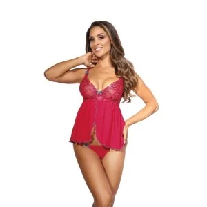 Babydoll & String rot V-9679 von Axami kaufen | Fesselliebe