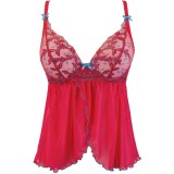 Babydoll & String Rot V-9679 von Axami | Fesselliebe.de