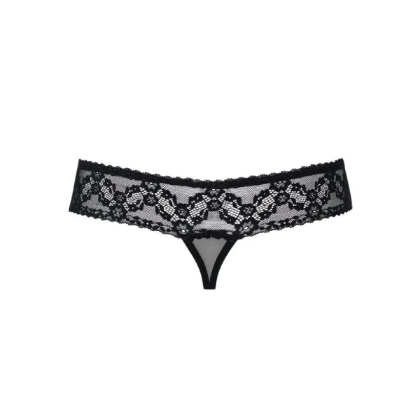Offener Schritt Tanga Schwarz 837-Thc-1 von Obsessive | Fesselliebe.de