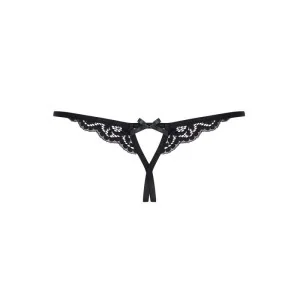 Offener Schritt Tanga Schwarz 831-Thc-1 von Obsessive