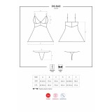 Babydoll & Tanga Weiss 810-Bab-2 von Obsessive | Fesselliebe.de