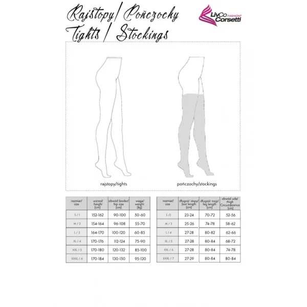 Milly Strumpfhose (tights) schwarz 30den von LivCo Corsetti Fashion kaufen | Fesselliebe