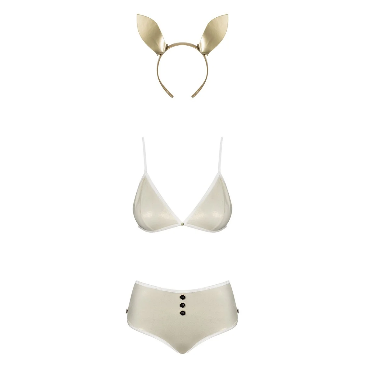 Neo goldes Kostüm Pearl Size Plus von Obsessive Size Plus kaufen | Fesselliebe