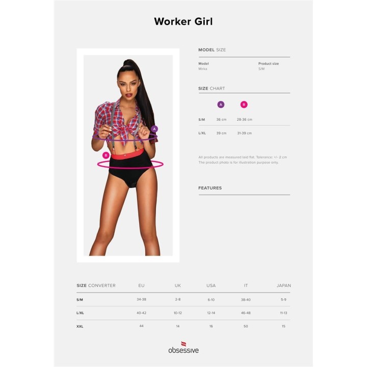 Worker Girl Kostüm von Obsessive | Fesselliebe.de