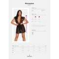 Romanesa Peignoir Schwarz von Obsessive