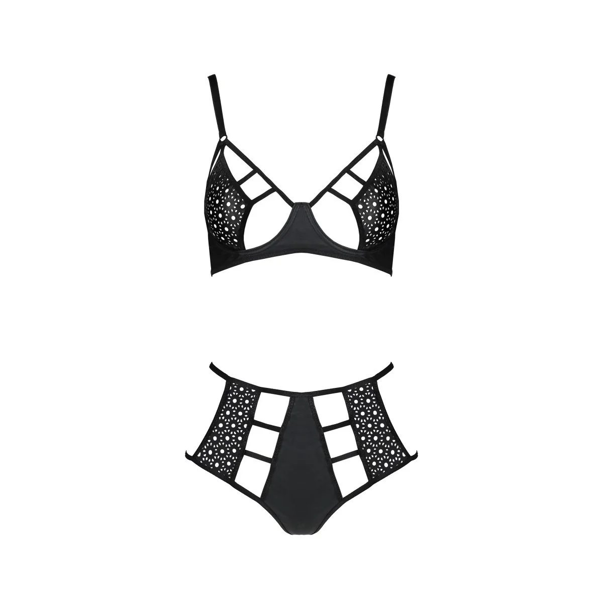 Tasmina 2er Set Schwarz von Passion-Exklusiv | Fesselliebe.de