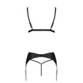 Miley 3er Set mit offenem BH Schwarz von Passion-Exklusiv