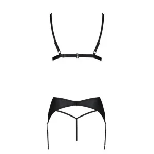 Miley 3er Set mit offenem BH Schwarz von Passion-Exklusiv