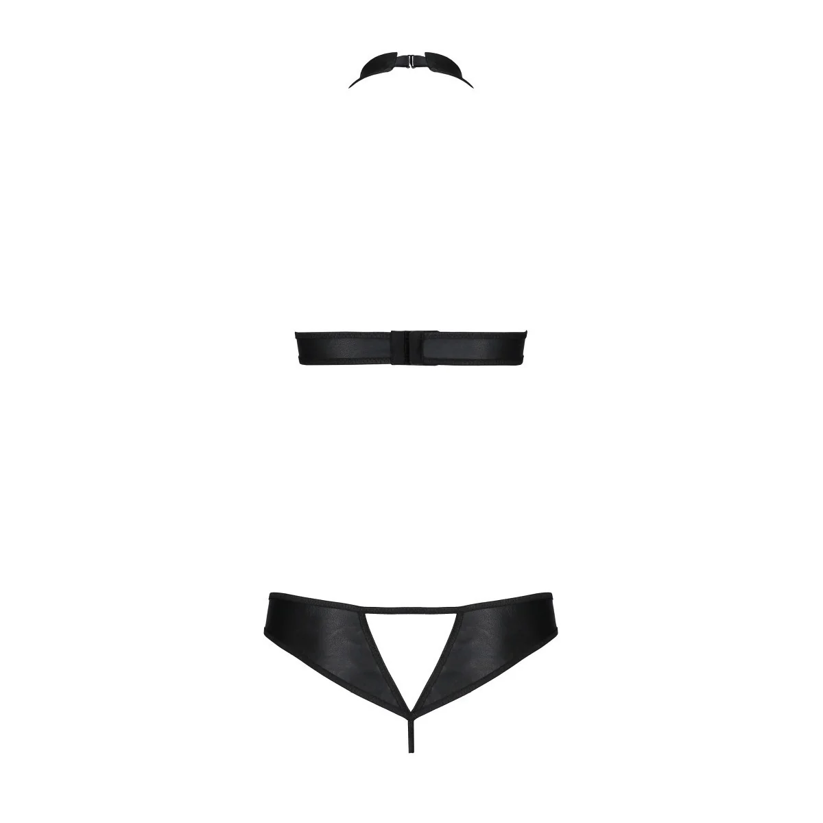 Malwia 2er Set mit offenem BH schwarz von Passion-Exklusiv kaufen | Fesselliebe