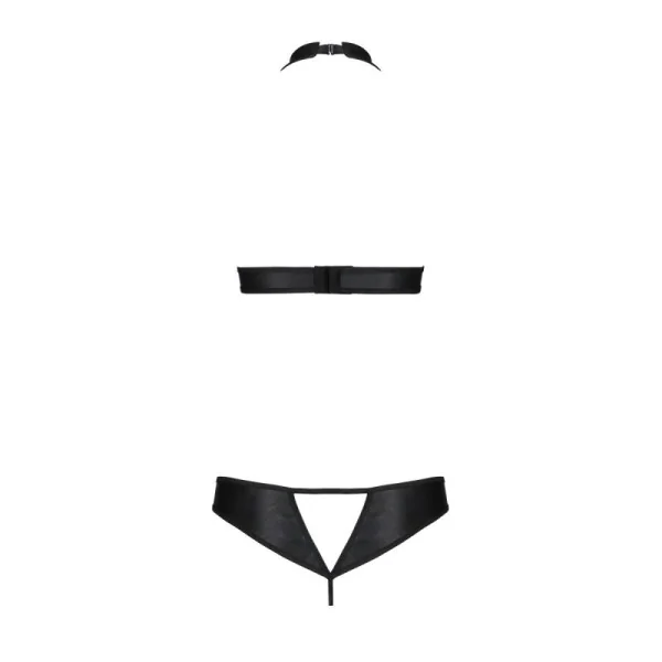 Malwia 2er Set mit offenem BH schwarz von Passion-Exklusiv kaufen | Fesselliebe