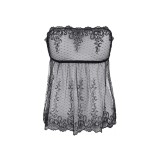 Babydoll & String Schwarz V-9639 von Axami | Fesselliebe.de