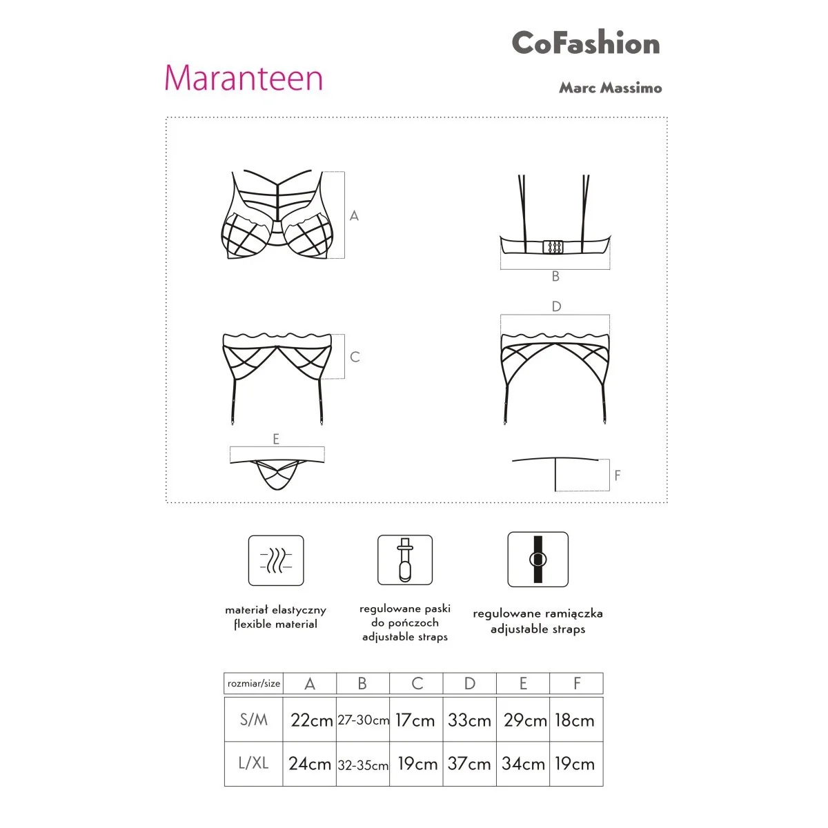 Maranteen Set Blau von CoFashion Lingerie kaufen | Fesselliebe