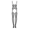Bodystocking G321 Schwarz Size Plus von Obsessive