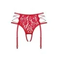 Rotiosa Strumpfgürtel Rot von Obsessive