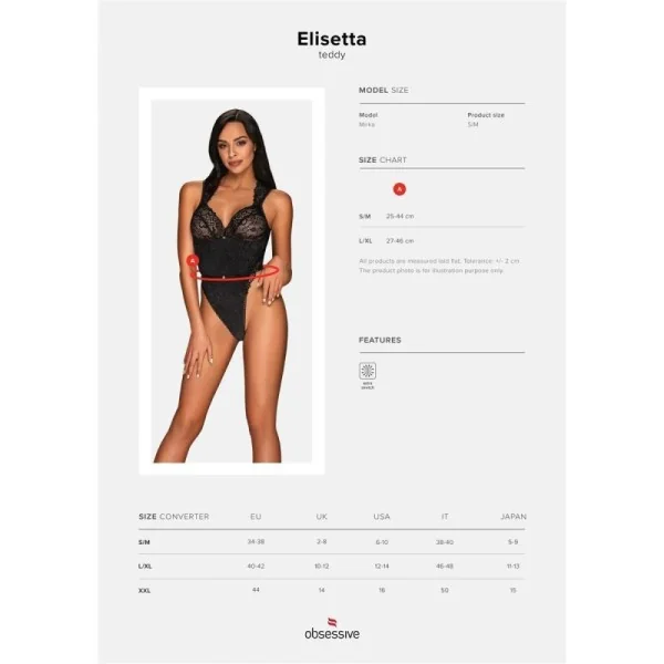 Elisetta Body schwarz von Obsessive kaufen | Fesselliebe
