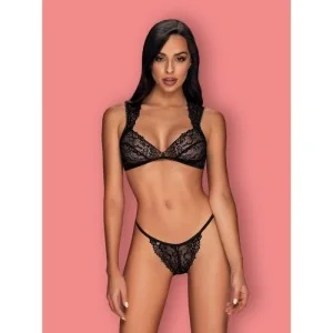 Elisetta 2er Set Schwarz von Obsessive