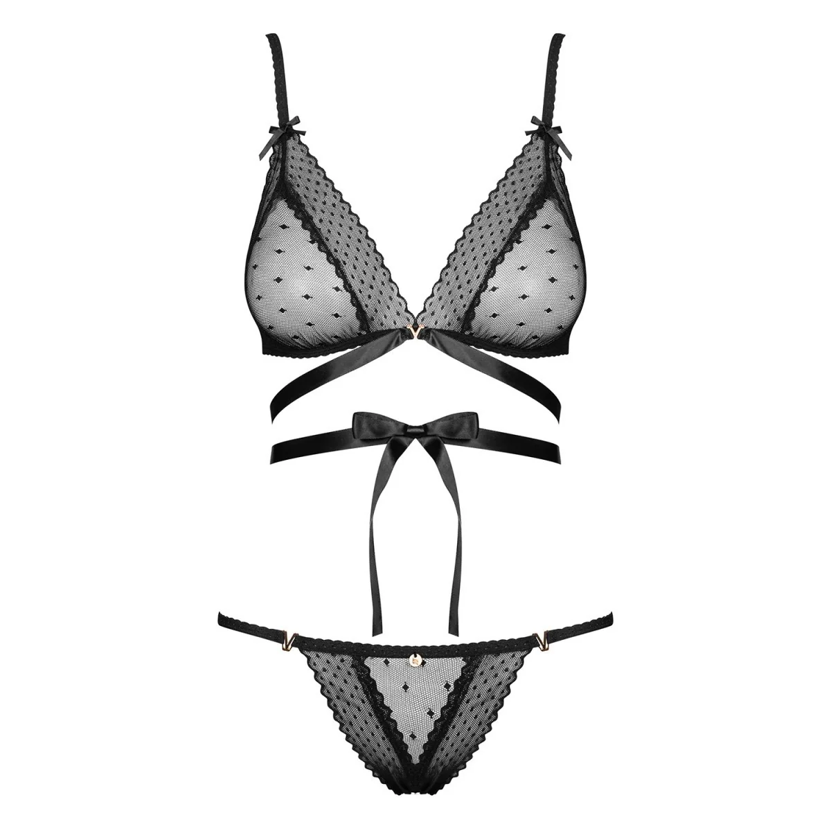 Bowessa 2er Set Schwarz von Obsessive | Fesselliebe.de
